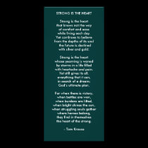 Strong Is The Heart rack cards