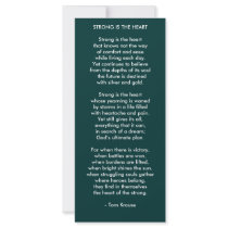 Strong Is The Heart rack cards by justmetrk Strong Is The Heart rack cards