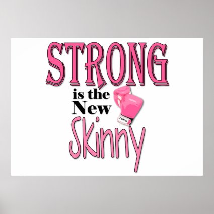 STRONG is the new Skinny! With Pink Boxing Gloves Print