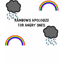 Strong Storms=Beautiful Rainbows t-shirts