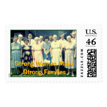 Strong Women make Strong Families Postage Stamps