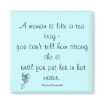 Strong Women Quote Roosevelt Magnet magnets