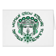 Strong Women Strong Planet Greeting Card