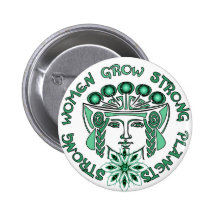 Strong Women Strong Planet Pinback Button