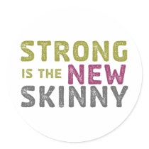 Stronge is the New Skinny - Sketch Round Sticker