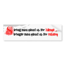 Stronger Man bumper stickers