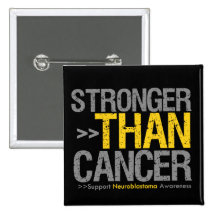Stronger Than Cancer - Neuroblastoma Pinback Buttons