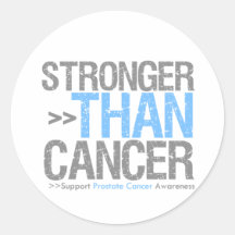 Stronger Than Cancer - Prostate Cancer Stickers