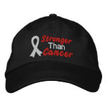 Stronger Than Lung Cancer Embroidered Baseball Caps