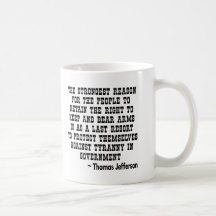 Strongest Reason To Keep & Bear Arms TYRANNY Coffee Mugs