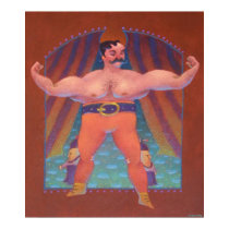 Strongman and Midgets posters by woodyart Strongman and Midgets posters
