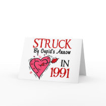 Struck By Cupid’s Arrow In 1991 cards