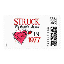 Struck With Cupid’s Arrow In 1977 stamps