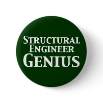 Structural Engineer Genius Gifts Pins