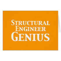 Structural Engineer Genius Gifts Greeting Card