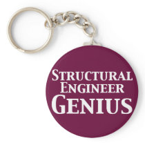 Structural Engineer Genius Gifts Keychains