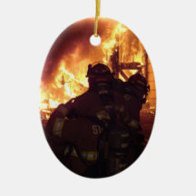 Structure Fire Christmas Tree Ornament
