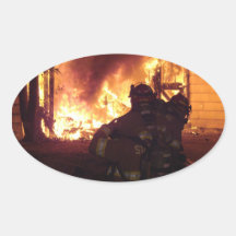 Structure Fire Oval Sticker