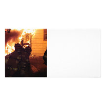 Structure Fire Photo Card