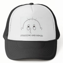 struggling hair farmer, (STRUGGLING HAIR FARMER) Mesh Hats