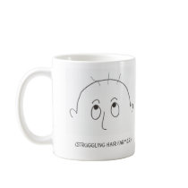 struggling hair farmer, (STRUGGLING HAIR FARMER) mugs