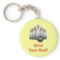 Strut Your Stuff Bowling Key Chain