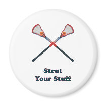 Strut Your Stuff Lacrosse magnets by HappyDoggies Strut Your Stuff Lacrosse magnets