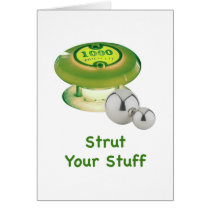 Strut Your Stuff Pinball Greeting Card
