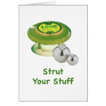 Strut Your Stuff Pinball Greeting Card