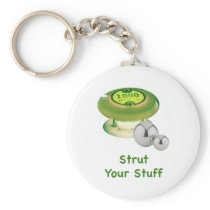 Strut Your Stuff Pinball Keychain