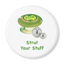 Strut Your Stuff Pinball Refrigerator Magnets