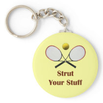 Strut Your Stuff Tennis Keychain