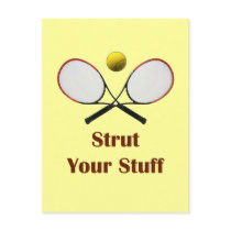 Strut Your Stuff Tennis Postcard