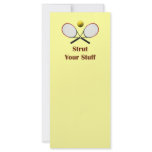 Strut Your Stuff Tennis rack cards