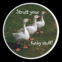 Strutt your funky stuff! stickers by celtxian Strutt your funky stuff! stickers