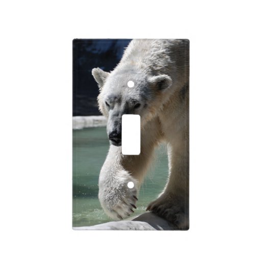 Strutting Polar Bear Switch Plate Cover