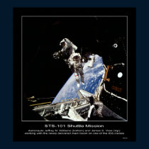 STS-101 Shuttle Mission - y2k; Aststronauts posters