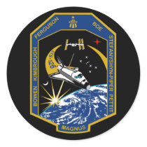 STS 126 Mission Patch Round Stickers