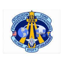 STS-128 Mission Patch Postcard