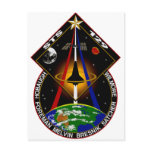 STS 129 patch postcards