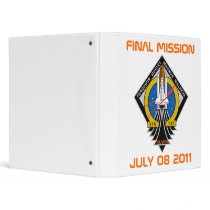 STS-135 Patch, Final Mission, July 08 2011 Vinyl Binder