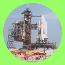 STS-1 Space Shuttle Columbia stickers