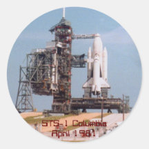 STS-1 transbordador espacial Columbia Pegatinas