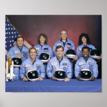STS-51L Space Shuttle Challenger Crew Portrait Posters