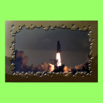 STS-7 starry launch posters