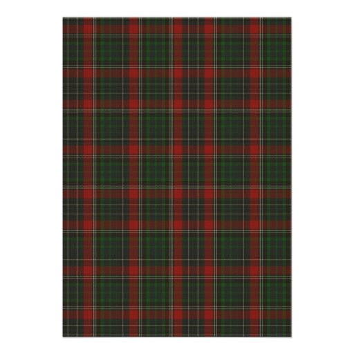 Stuart Clan Tartan Plaid Custom Christmas Party Custom Invitation