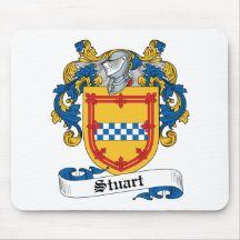 Stuart Family Crest Mouse Mat