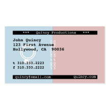 Stub Business Card Template