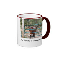 Stubborn as a mule ringer mug