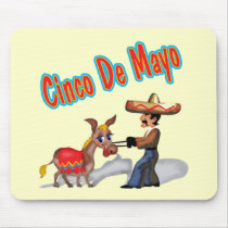 Stubborn Donkey Cinco de Mayo T-shirts and Gifts mousepads